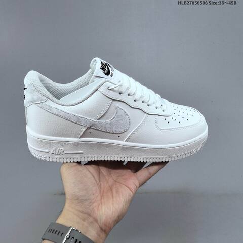Nike Air Force 1 07 White Black Blue EU 36-45 Sneaker - Unisex (BS-60452)