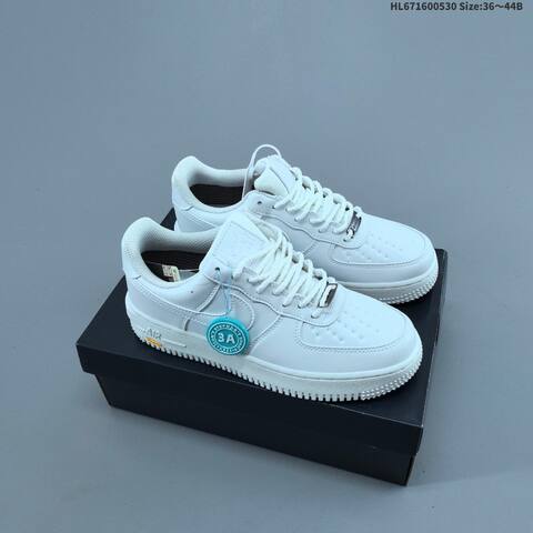 Nike Air Force 1 07 Black Dark Grey Yellow EU 36-45 Sneaker - Unisex (BS-60057)