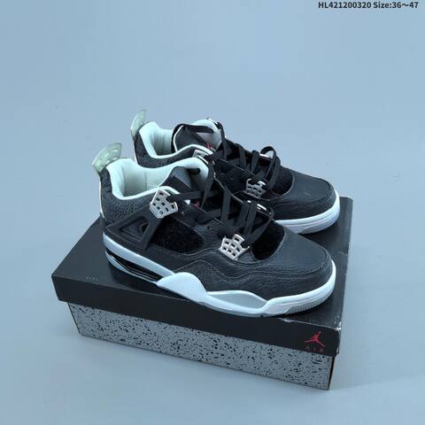 Air Jordan 4 Retro Black Cat AIR JORDAN 4 Aj4 Lifestyle (BS-66489)