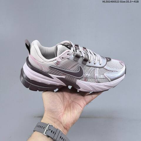 Nike V2K Run Runtekk Beige Pink Brown White Silver EU 35 5-41 Running Shoe - Unisex (BS-60200)