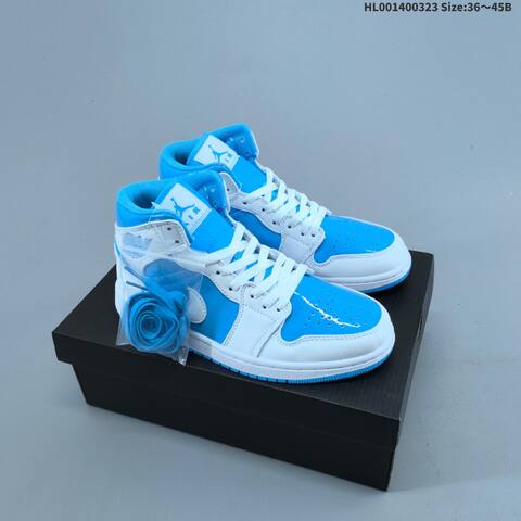 Air Jordan 1 Mid Legend Blue AIR JORDAN 1 Aj1 Lifestyle (BS-66462)
