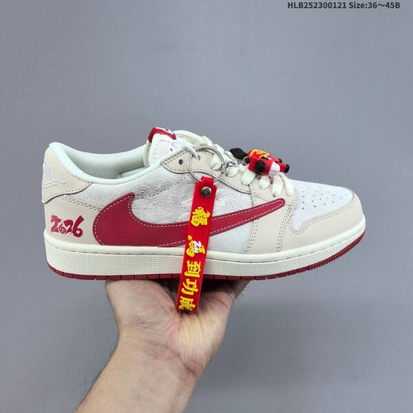 Nike Air Jordan 1 Low white red black 36 45B lifestyle