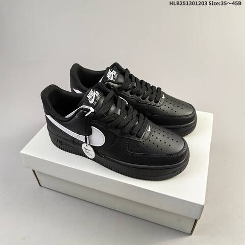 Nike Air Force 1 07 White Black Gold Black White EU 35 45 Sneaker EU 35-45 - Unisex (BS-62860)