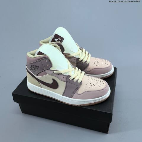 Air Jordan 1 Mid Reverse Bred AIR JORDAN 1 Aj1 Lifestyle (BS-66558)