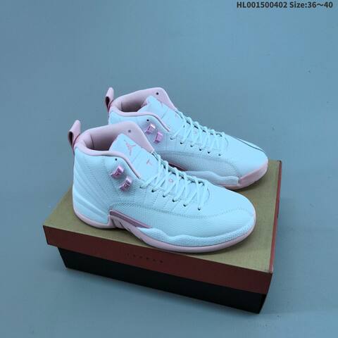 A Air Jordan 12 Retro Pearl Pink AIR JORDAN 12 Aj12 Lifestyle (BS-66358)