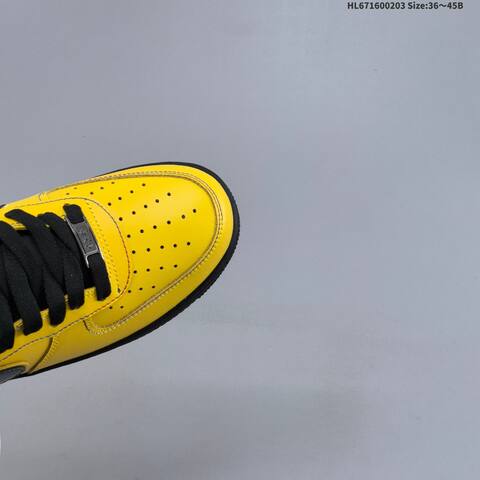 Nike Air Force 1 07 Low Yellow Black EU 36-45 Sneaker - Unisex (BS-61553)