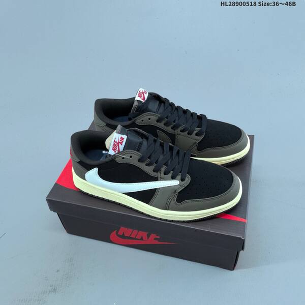 Nike Air Jordan 1 Low white/black/blue 36~46B casual