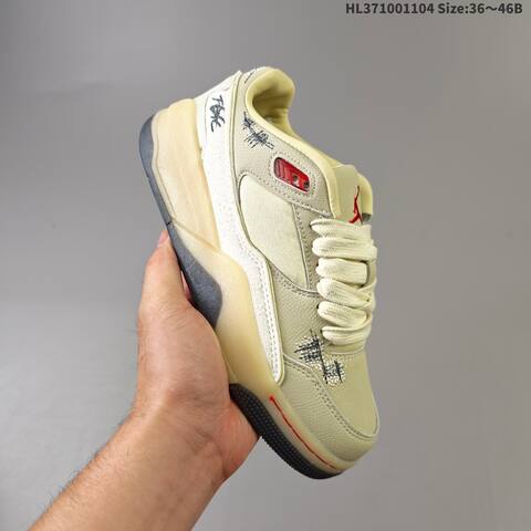 Air Jordan 4 Retro Flight Court AIR JORDAN 4 Aj4 Lifestyle (BS-67848)