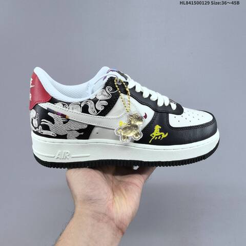 Nike Air Force 1 07 FZ1151-100 White Black Red Yellow EU 36-45 Sneaker - Unisex (BS-61678)