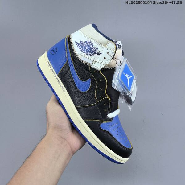 Air Jordan Air Jordan 1 Retro High OG black/royal blue/cream 36~47.5 basketball