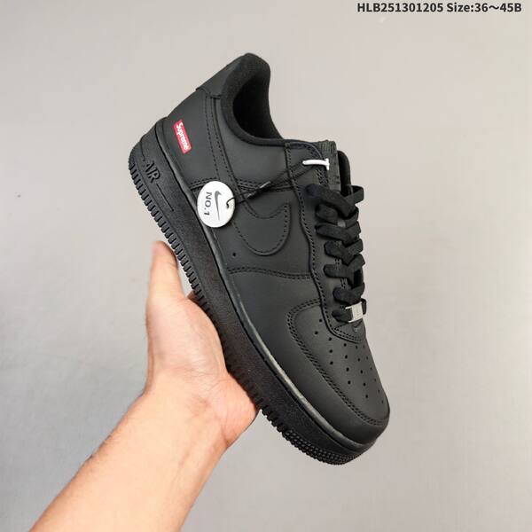 Nike Air Force 1 07 Supreme black white red EU 36-45 sneaker