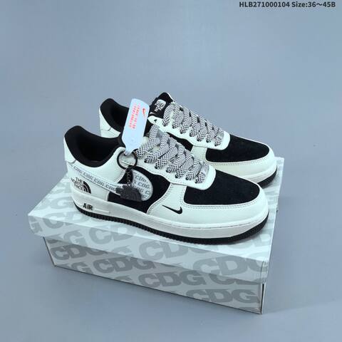 Nike Air Force 1 07 LV8 Off White Navy Red Black EU 36-45 Sneaker - Unisex (BS-62244)