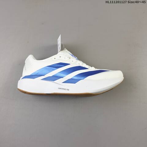 Adidas Adizero Evo SL JS4452 White Blue Mint Neon Yellow EU 40-45 Running Shoe - Men's (BS-65434)