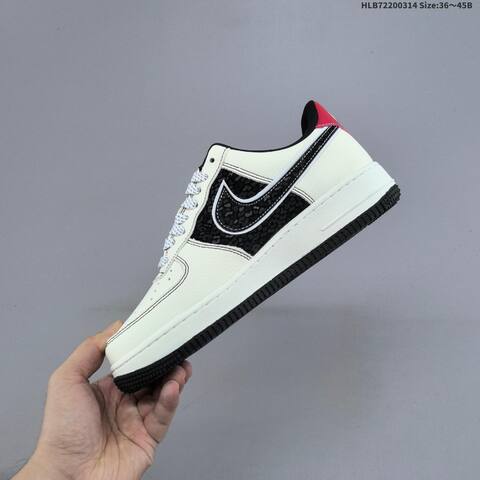 Nike Air Force 1 Low Off White Red Black EU 36-45 Sneaker - Unisex (BS-61324)