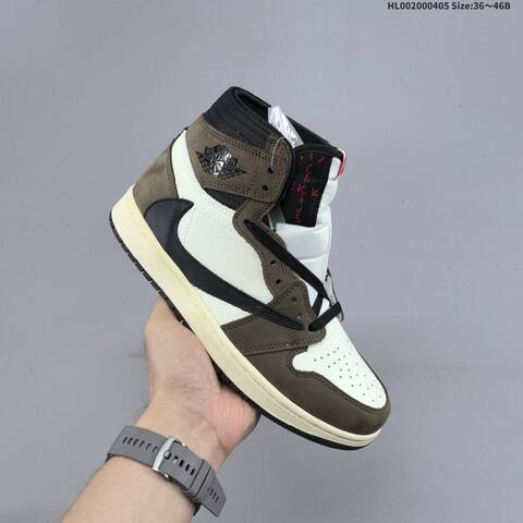 Travis Scott x Air Jordan 1 High OG TS SP AIR JORDAN 1 Aj1 Lifestyle (BS-66311)