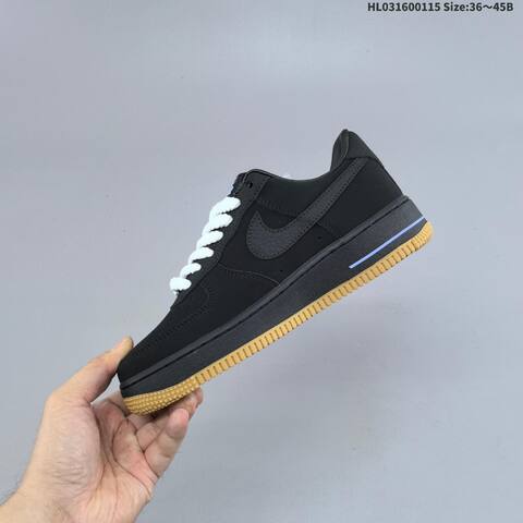 Nike Air Force 1 07 LV8 HF2014-10 Black White Light Blue Gum EU 36-45 Sneaker - Unisex (BS-61953)