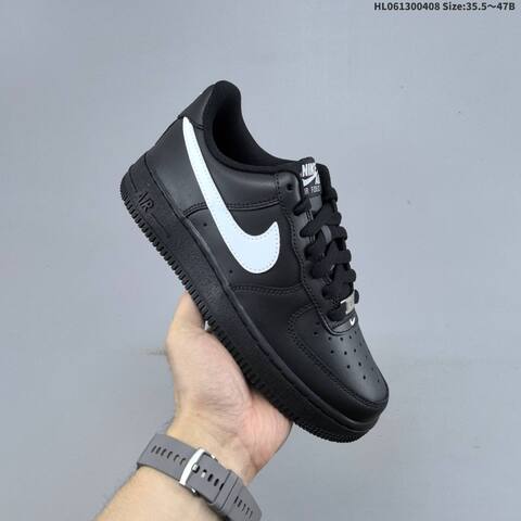 Nike Air Force 1 07 Black Red Black White EU 35 5-47 Sneaker - Unisex (BS-60879)