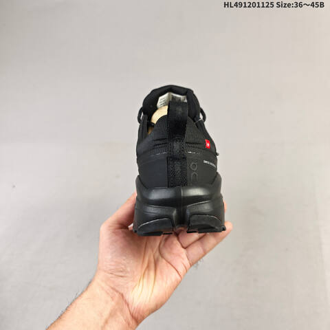 On Running Cloudrock Low WP All Black EU 36-45 Trail Shoe Trail Running Sneakers - Unisex (BS-69765)