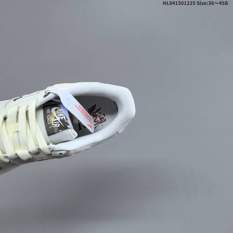 Nike Air Force 1 07 LV8 IQ1119 011 Off White White Dark Red EU 36 45 Sneaker EU 36-45 - Unisex (BS-62464)