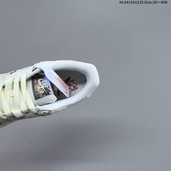 Nike Air Force 1 07 LV8 IQ1119 011 off white white dark red EU 36 45 sneaker EU 36-45