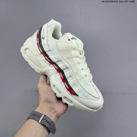 Nike Air Max 95 Undefeated Sail Black Red Green EU 40-46 Sneaker - Men's (BS-60724)