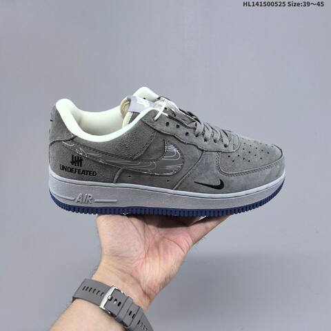 Nike Air Force 1 07 Low Black Grey White Blue EU 39-45 Sneaker - Unisex (BS-60149)