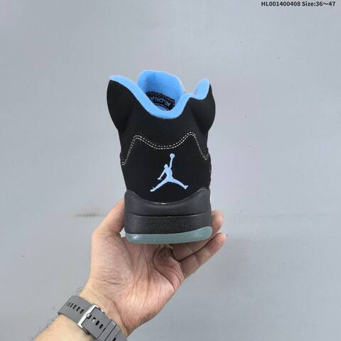 Air Jordan 5 Retro Black University Blue Replica AIR JORDAN 5 Aj5 Lifestyle (BS-66296)