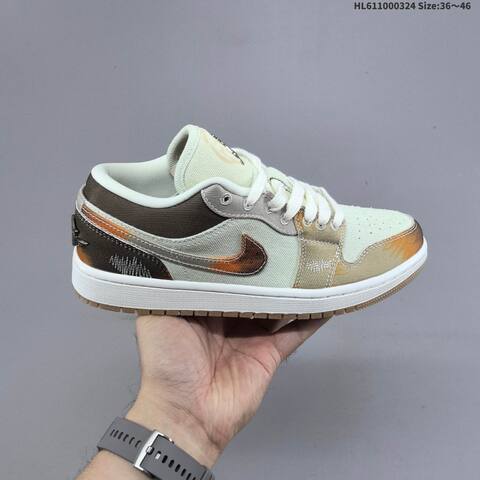 Air Jordan 1 Low SE Multi-Color Distressed AIR JORDAN 1 Aj1 1 Jo Lifestyle (BS-66450)
