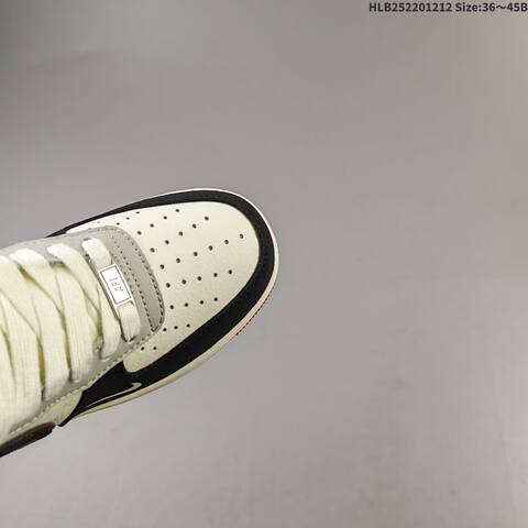 Nike Air Force 1 07 LV8 Off White Black Red Grey EU 36-45 Sneaker - Unisex (BS-62736)