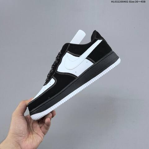 Nike Air Force 1 07 Low Supreme Black White Red Blue EU 36-45 Sneaker - Unisex (BS-60981)