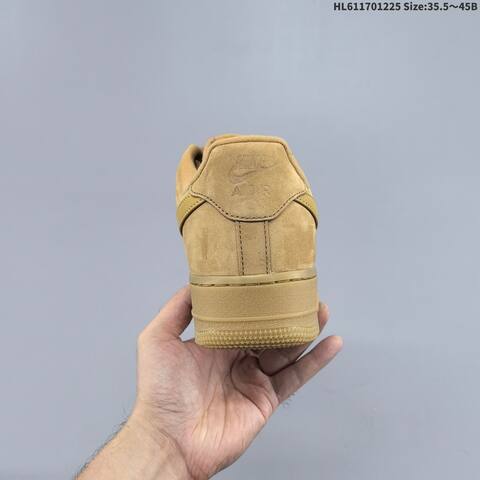 Nike Air Force 1 Low CJ9179-200 Wheat Tan Gum Brown EU 35 5-45 Sneaker - Unisex (BS-62461)