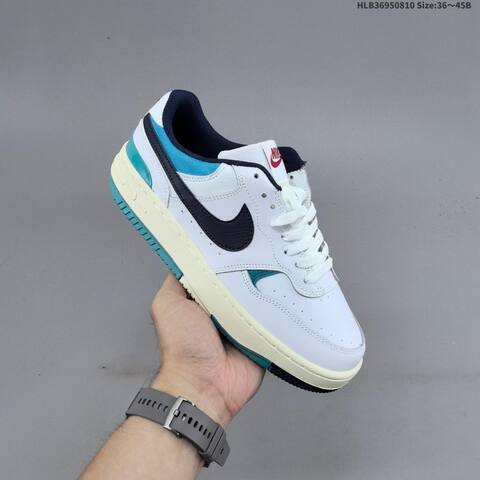 Nike Gamma Force White Navy Blue Teal Cream EU 36-45 Skate Shoe - Unisex (BS-59884)