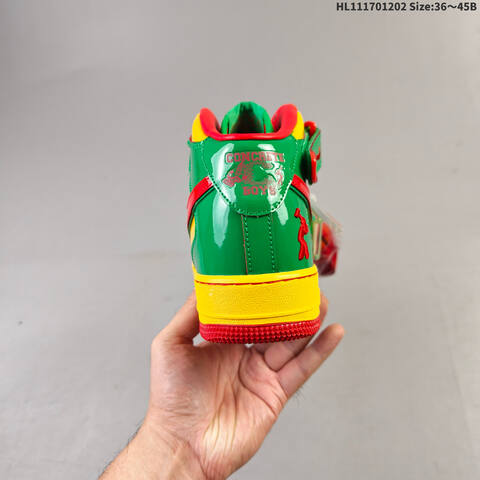 Nike Air Force 1 Mid 07 Green Yellow Red EU 36-45 Sneaker - Unisex (BS-62877)