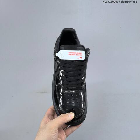 Nike Air Force 1 07 Gloss Black Black EU 36-45 Sneaker - Unisex (BS-60912)
