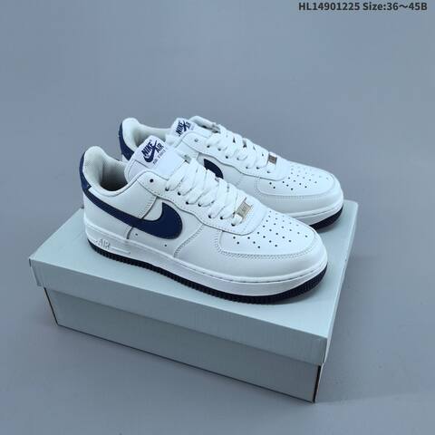 Nike Air Force 1 07 White Black Grey EU 36 45 Sneaker EU 36-45 - Unisex (BS-62457)