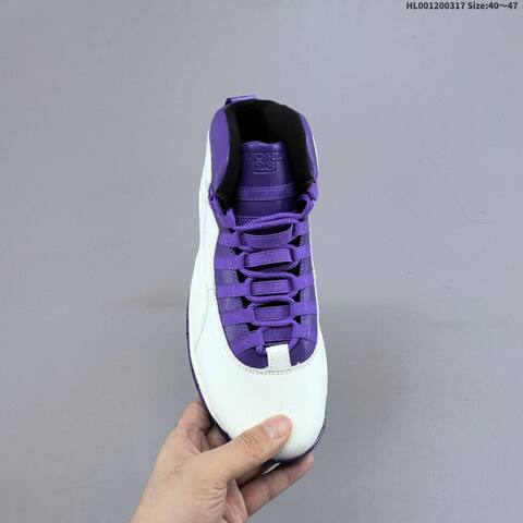 Air Jordan 10 Hydrangeas AIR JORDAN 10 Aj10 Lifestyle (BS-66522)