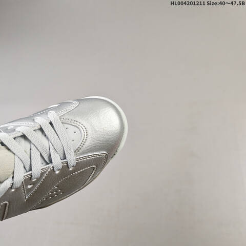 PSG x Air Jordan 6 Retro Silver Metallic AIR JORDAN 6 Aj6 Lifestyle (BS-67491)