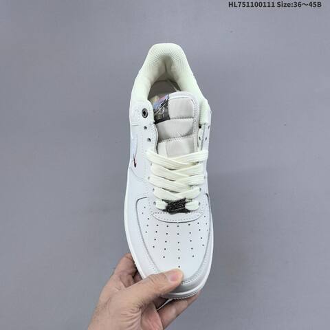 Nike Air Force 1 07 Low Off White Burgundy Silver EU 36-45 Sneaker - Unisex (BS-62071)