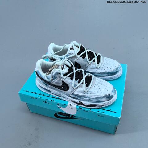 Nike Court Vision Low White Black Grey EU 36-45 Skate Shoe - Unisex (BS-60441)