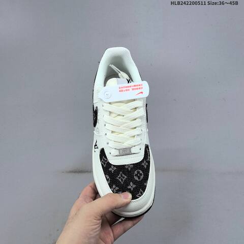 Nike Air Force 1 07 LV8 NH0601-602 Off White Black Grey EU 36-45 Sneaker - Unisex (BS-60414)