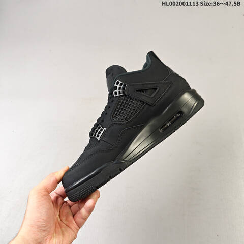 Air Jordan 4 Retro Black Cat Replica AIR JORDAN 4 Aj4 Lifestyle (BS-67824)