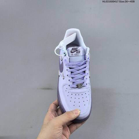 Nike Air Force 1 Light Purple Dark Purple Silver White EU 36-45 Sneaker - Unisex (BS-60689)