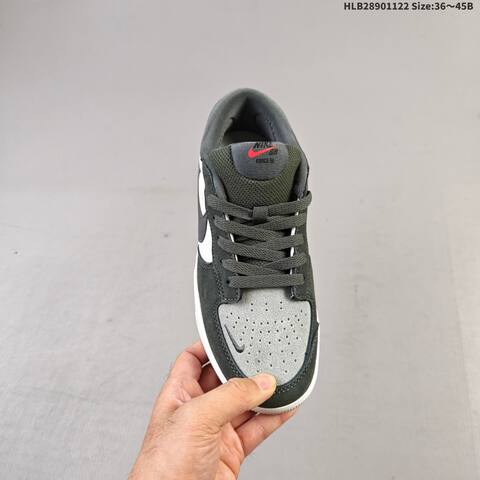 Nike SB Force 58 Dark Grey Light Grey White Red EU 36-45 Skate Shoe - Unisex (BS-63239)