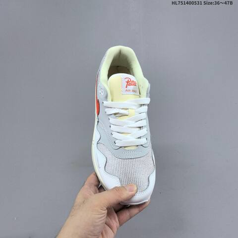Nike Air Max 1 White Grey Red Cream Light Green EU 36-47 Sneaker - Unisex (BS-60039)