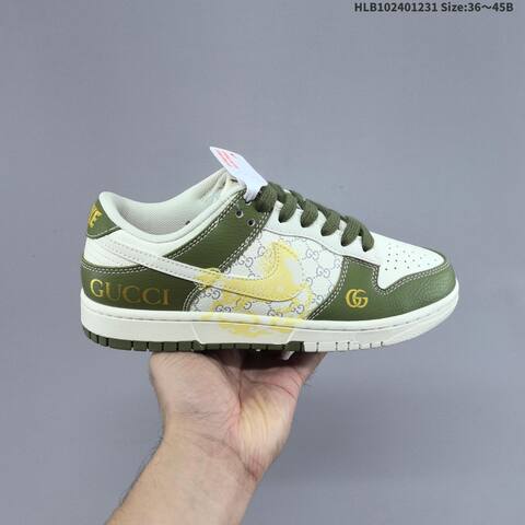 Nike SB Dunk Low White Black Red Gray EU 36-45 Skate Shoe - Unisex (BS-62301)