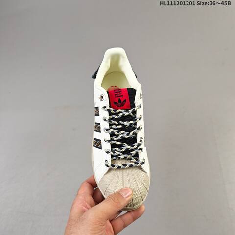Adidas Originals Superstar JQ8722 Off White Black Red Beige EU 36 45 Skate Shoe EU 36-45 - Unisex (BS-65378)