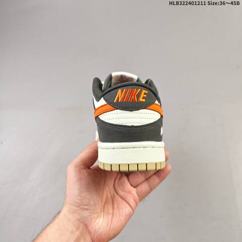 Nike SB Dunk Low Retro DIY Off White Dark Grey Orange Beige EU 36-45 Skate Shoe - Unisex (BS-62767)