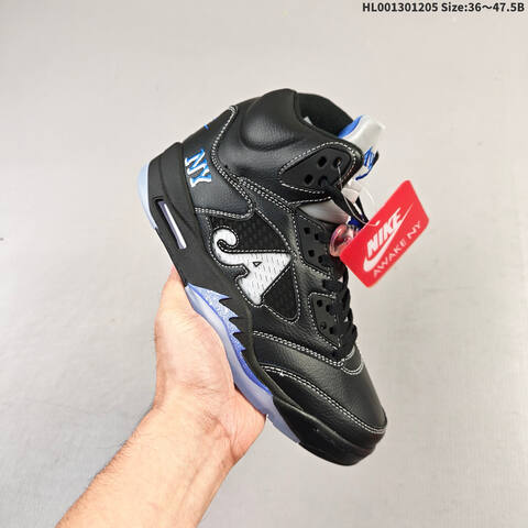 Awake NY x Air Jordan 5 Retro Racer Blue AIR JORDAN 5 Aj5 5 Awake N Lifestyle (BS-67519)