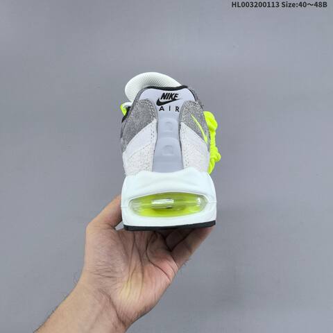 Nike Air Max 95 Big Bubble OG Reverse Neon Dark Grey Light Grey Neon Yellow White Black EU 40-48 Running Shoe - Men's (BS-62015)