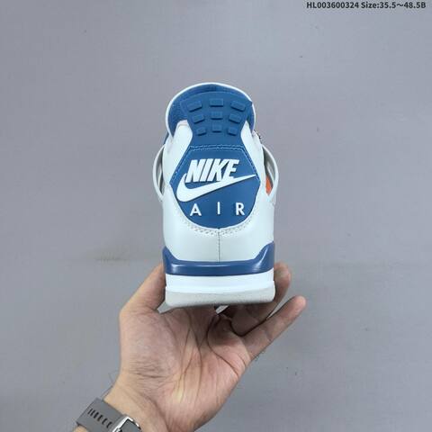 Air Jordan 4 Retro Military Blue AIR JORDAN 4 Aj4 Lifestyle (BS-66449)